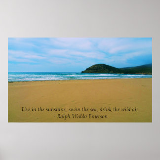 Ralph Waldo Emerson inspirational quote POSTER