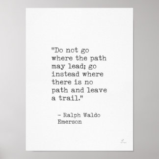 Ralph Waldo Emerson Poster