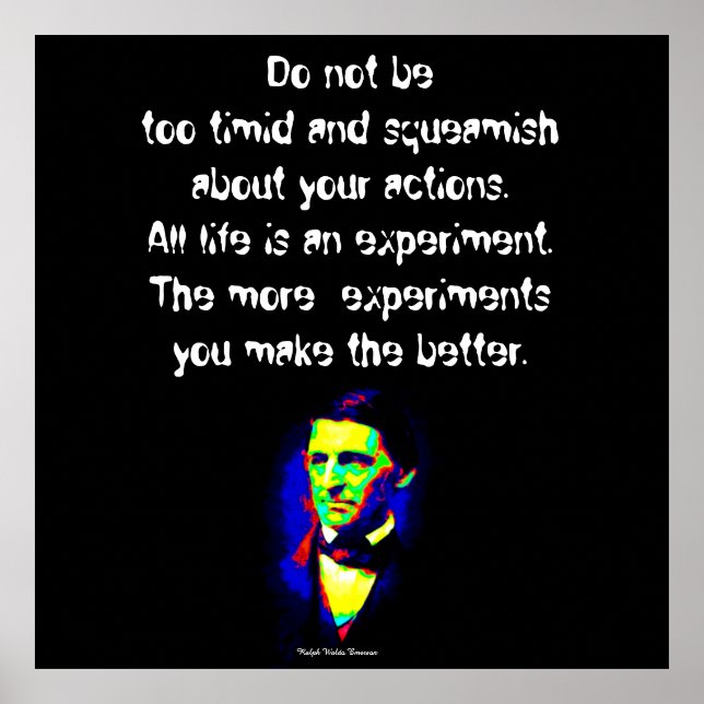 Ralph Waldo Emerson - Words of Wisdom Poster (Front)