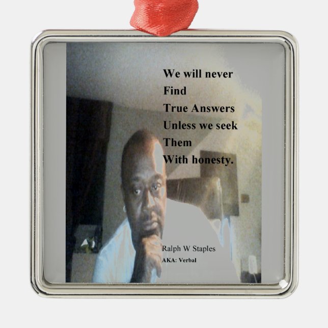 Ralph Wisden Staples Metal Tree Decoration (Front)