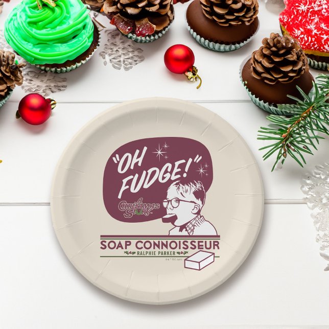 Ralphie Parker - Soap Connoisseur Paper Plate (Plate on table)