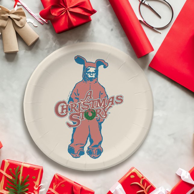Ralphie | Pink Nightmare Paper Plate (Plate on table)