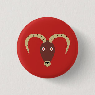 Ram 3 Cm Round Badge