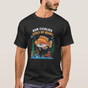 Ram Cichlid Fish Lover Freshwater Aquarium Fish Aq T-Shirt