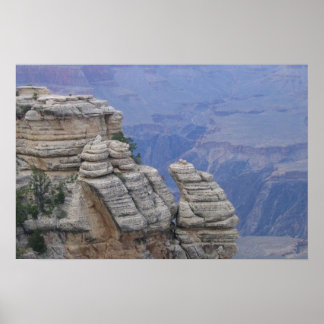 Ram Climbing Rock Face At Grand Canyon Poster