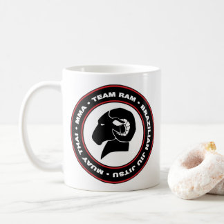 RAM Coffee Mug, Black and Red Logo Coffee Mug