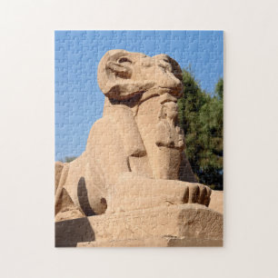 Ram-headed Sphinx in Karnak Temple - Egypt Jigsaw Puzzle