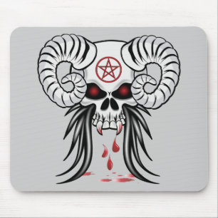 Ram Horned Skull Mouse Mat