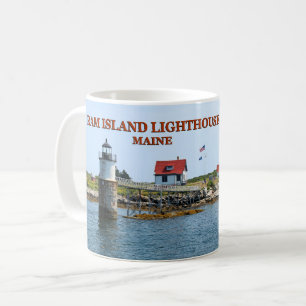 Ram Island Lighthouse, Boothbay Harbour Maine Mug