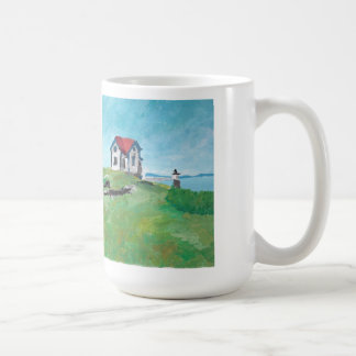 Ram Island Lighthouse, Maine, Large Coffee Mug