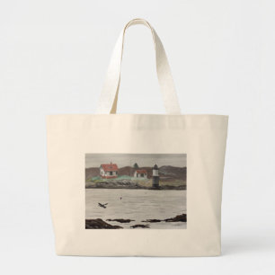 Ram Island Maine Large Tote Bag