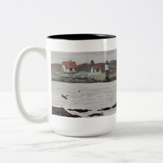 Ram Island Maine Two-Tone Coffee Mug