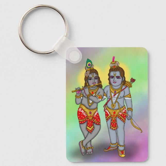 Ram & Krishna Keychain (Front)