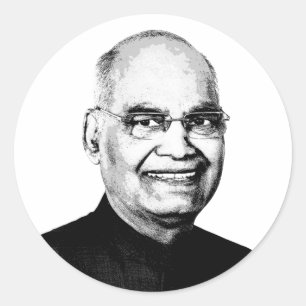 Ram Nath Kovind Classic Round Sticker