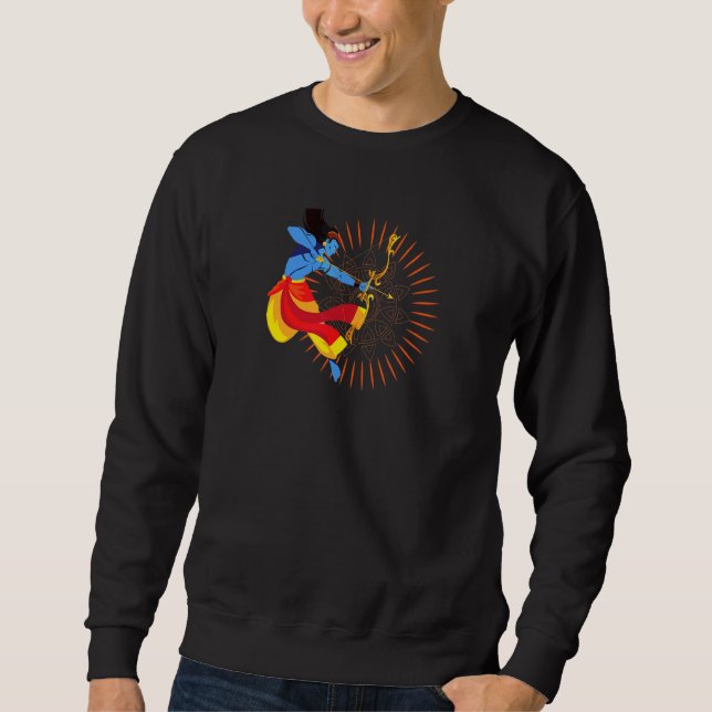Ram Navami Shree Portrait Wish Sweatshirt (Front)