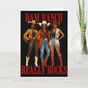 Ram Ranch Really Rocks Black Melanin Cowgirl Weste Card