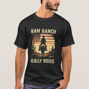Ram Ranch Really Rocks Cowboy Rodeo Country Vintag T-Shirt