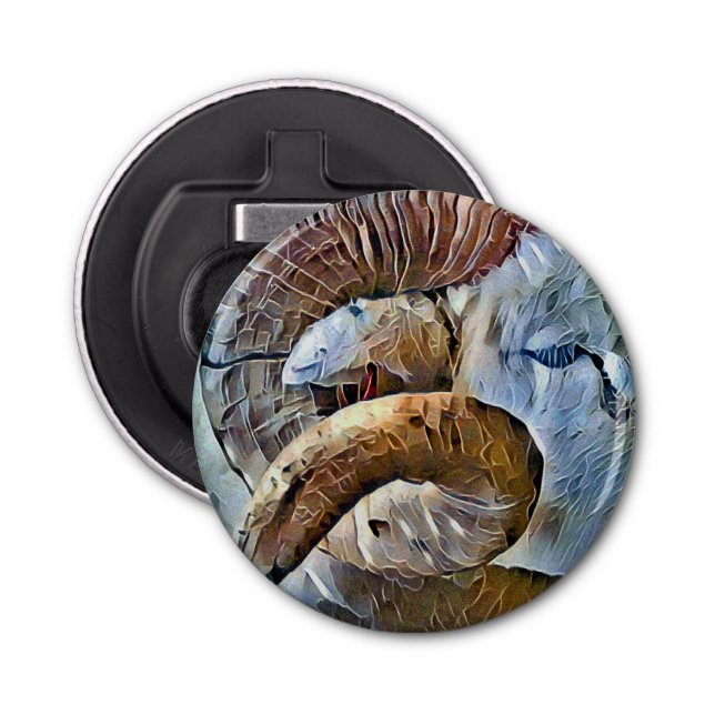 RAM SHEEP FARM ANIMAL BOTTLE OPENER (Front)