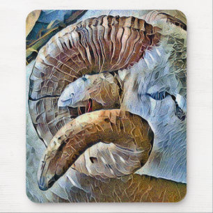 RAM SHEEP FARM ANIMAL MOUSE MAT