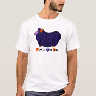 Ram Sheep Goat Year Purple Ram Tee