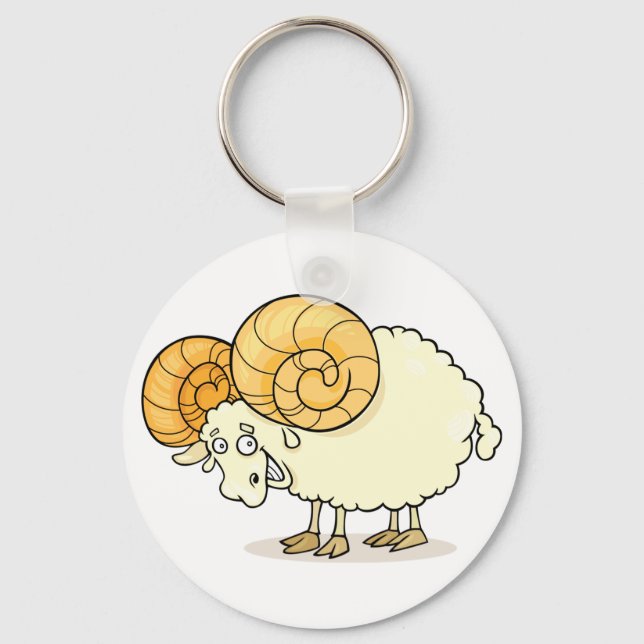Ram Sheep Keychain (Front)