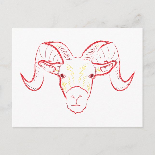 ram sketch postcard (Front)