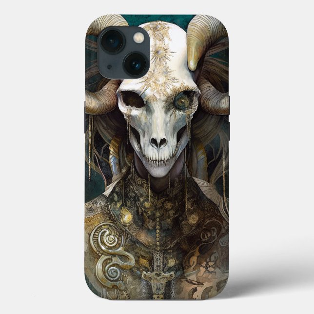 Ram Skull Surreal Fantasy Art Case-Mate iPhone Case (Back)