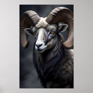 Ram Wildlife Majestic Nature Life Poster Wallpaper