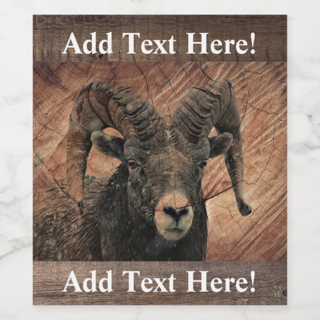 Ram Wine Label (Single Label)