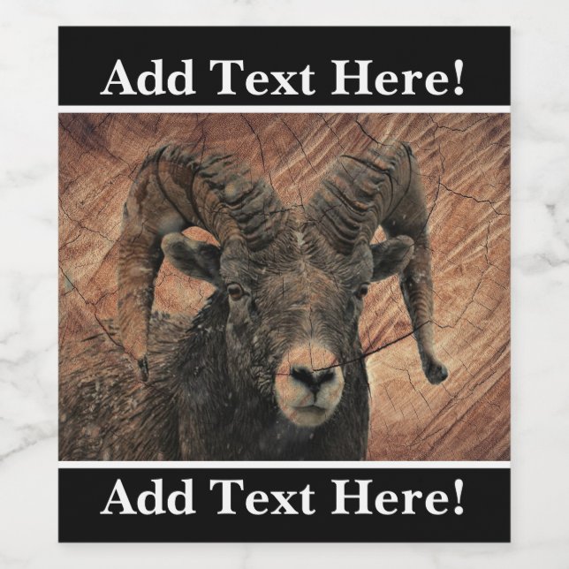 Ram Wine Label (Single Label)