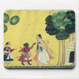 Rama and Lakshmana accompanied by Visvamitra Mouse Mat