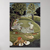 Rama And Sata In The Forest By Indischer Maler Von