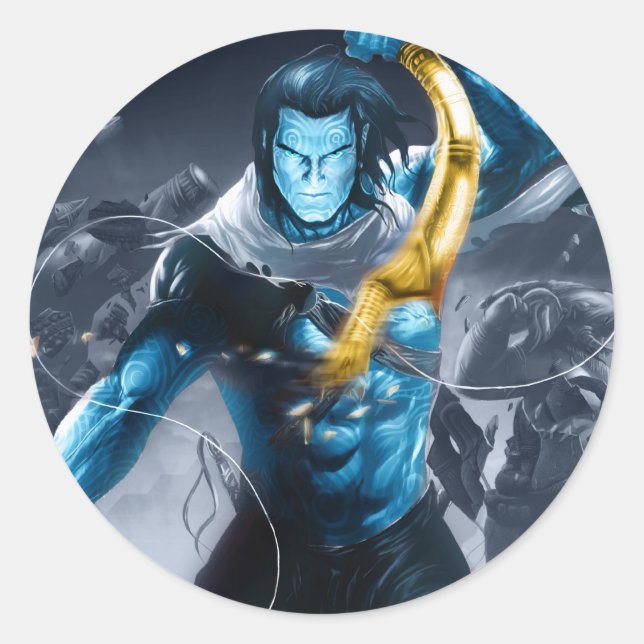 RAMA CLASSIC ROUND STICKER (Front)