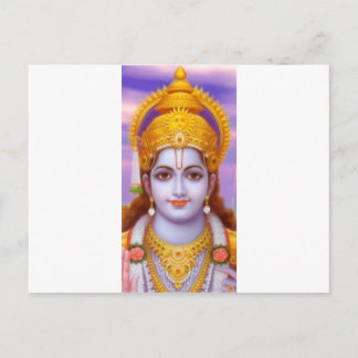 rama god postcard