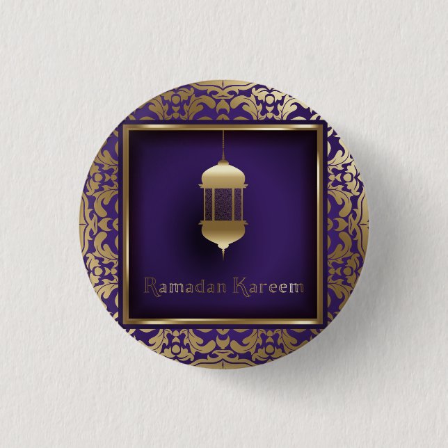 Ramadan Al Adha and Fitr 3 Cm Round Badge (Front)