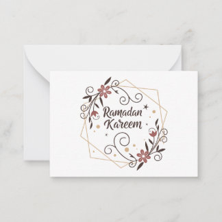 Ramadan Blessings Decorative Art – Elegant  Card
