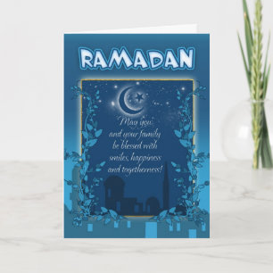 Ramadan Card Blue