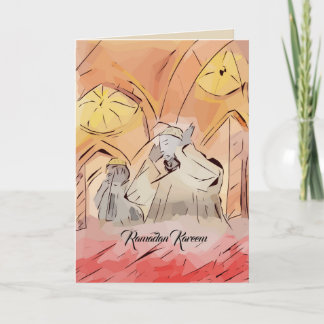 Ramadan card created for this holy month
