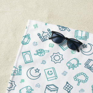 Ramadan Doodles Beach Towel