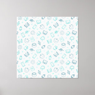 Ramadan Doodles Canvas Print