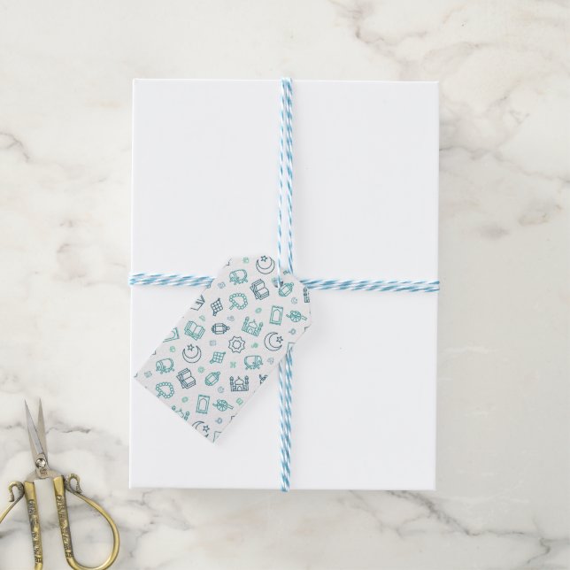 Ramadan Doodles Gift Tags (With Twine)
