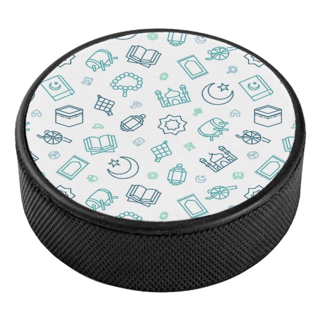 Ramadan Doodles Hockey Puck (3/4)