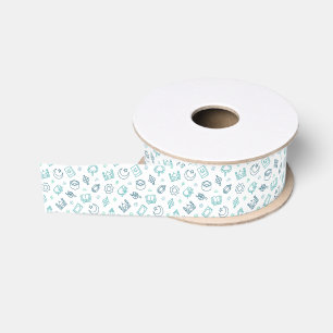 Ramadan Doodles Ribbon Grosgrain Ribbon
