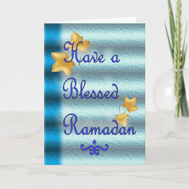 Ramadan Eid Mubarak Muslim Islamic Card (Front)