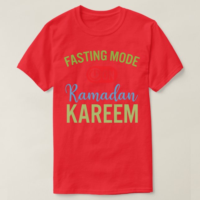 Ramadan Fasting Fashion On Happy Ramadan Muslims H T-Shirt (Design Front)