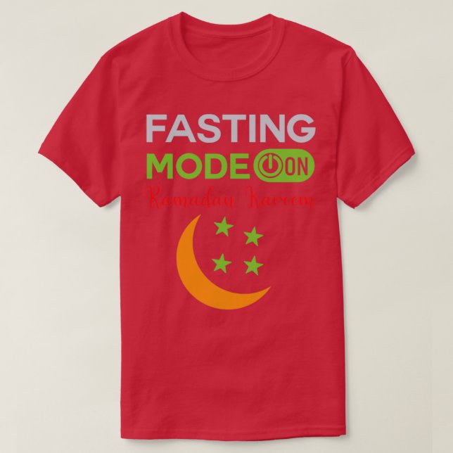 Ramadan Fasting Fashion On Happy Ramadan Muslims H T-Shirt (Design Front)