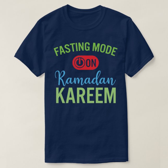 Ramadan Fasting Fashion On Happy Ramadan Muslims H T-Shirt (Design Front)