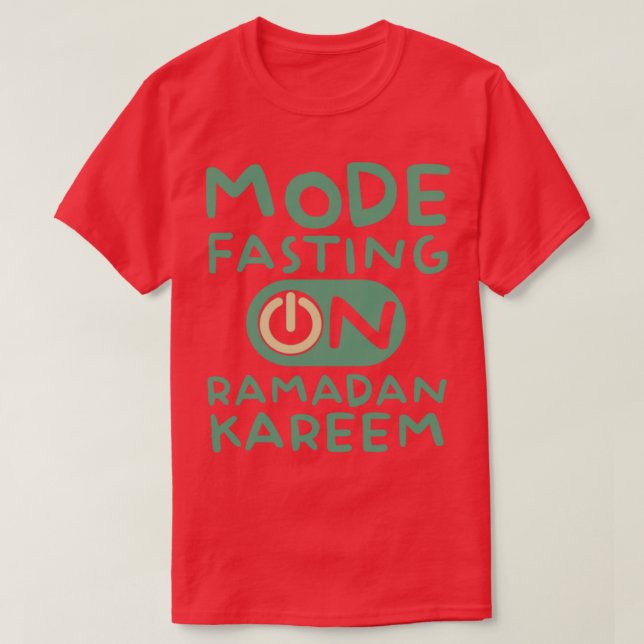 Ramadan Fasting Fashion On Happy Ramadan Muslims H T-Shirt (Design Front)