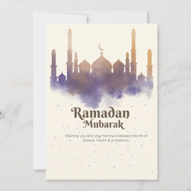 Ramadan greeting card (Front)