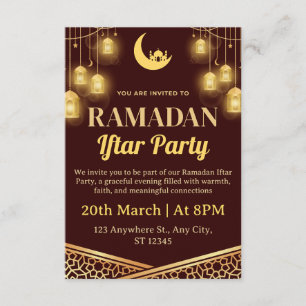 Ramadan Iftar Invitation Card